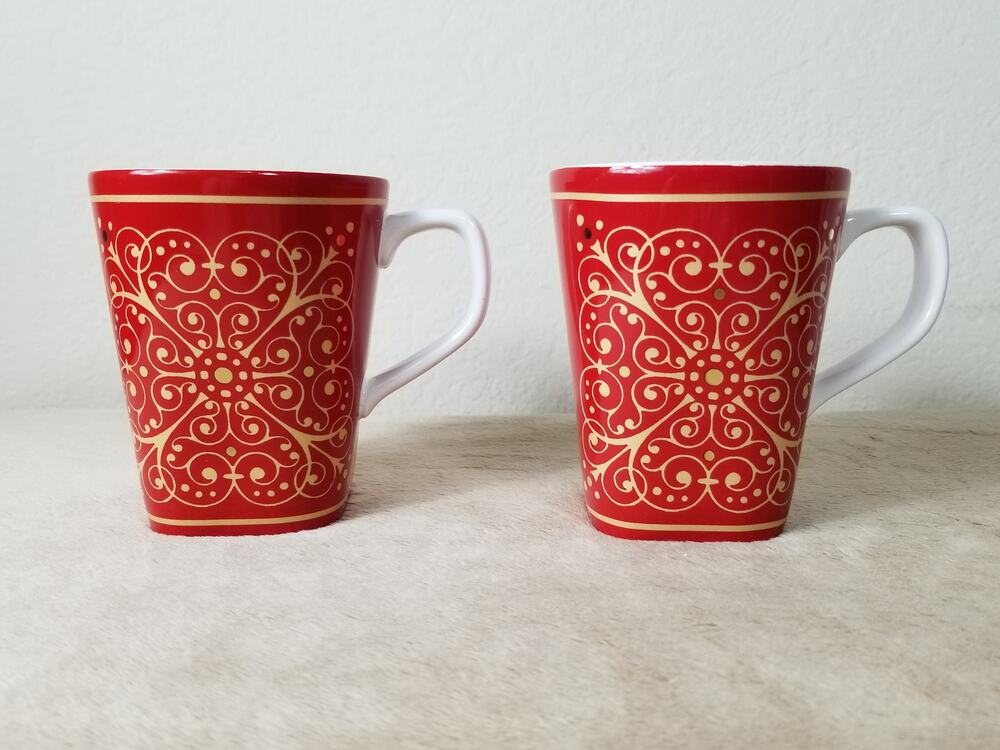 Mug Madrid by Noble Excellence Coffee Cup Tea Cup Coffee Mug Red Collectible